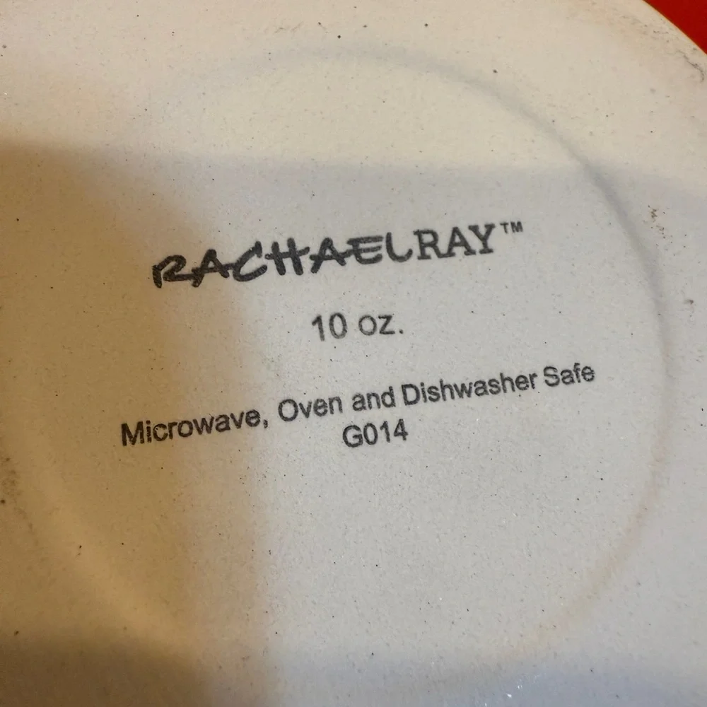 Rachael Ray Orange Ceramic Dish Set 4oz 10oz 12oz Small Bakeware Cooking Dishes